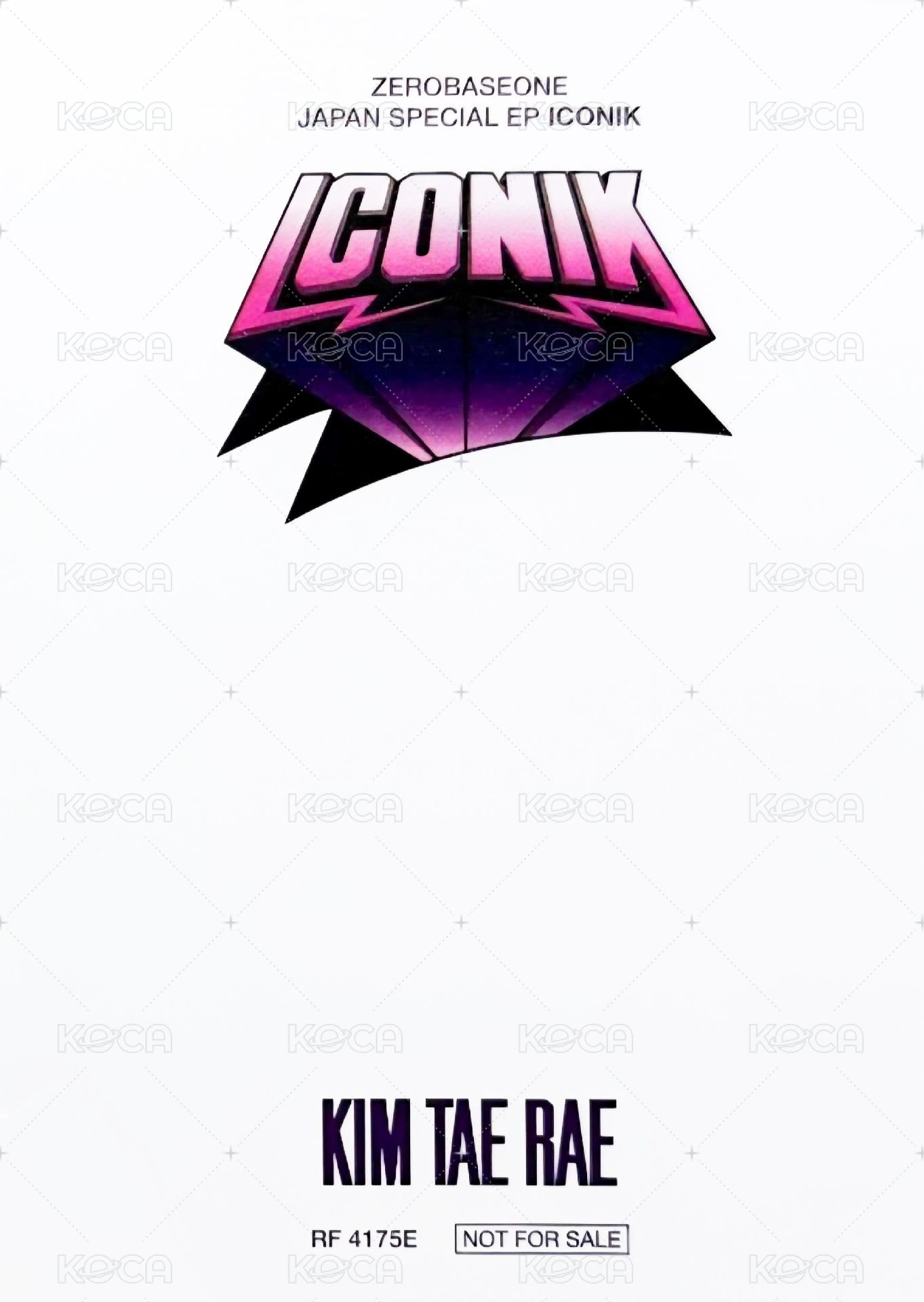 正1日專 專輯卡 手卡 背面