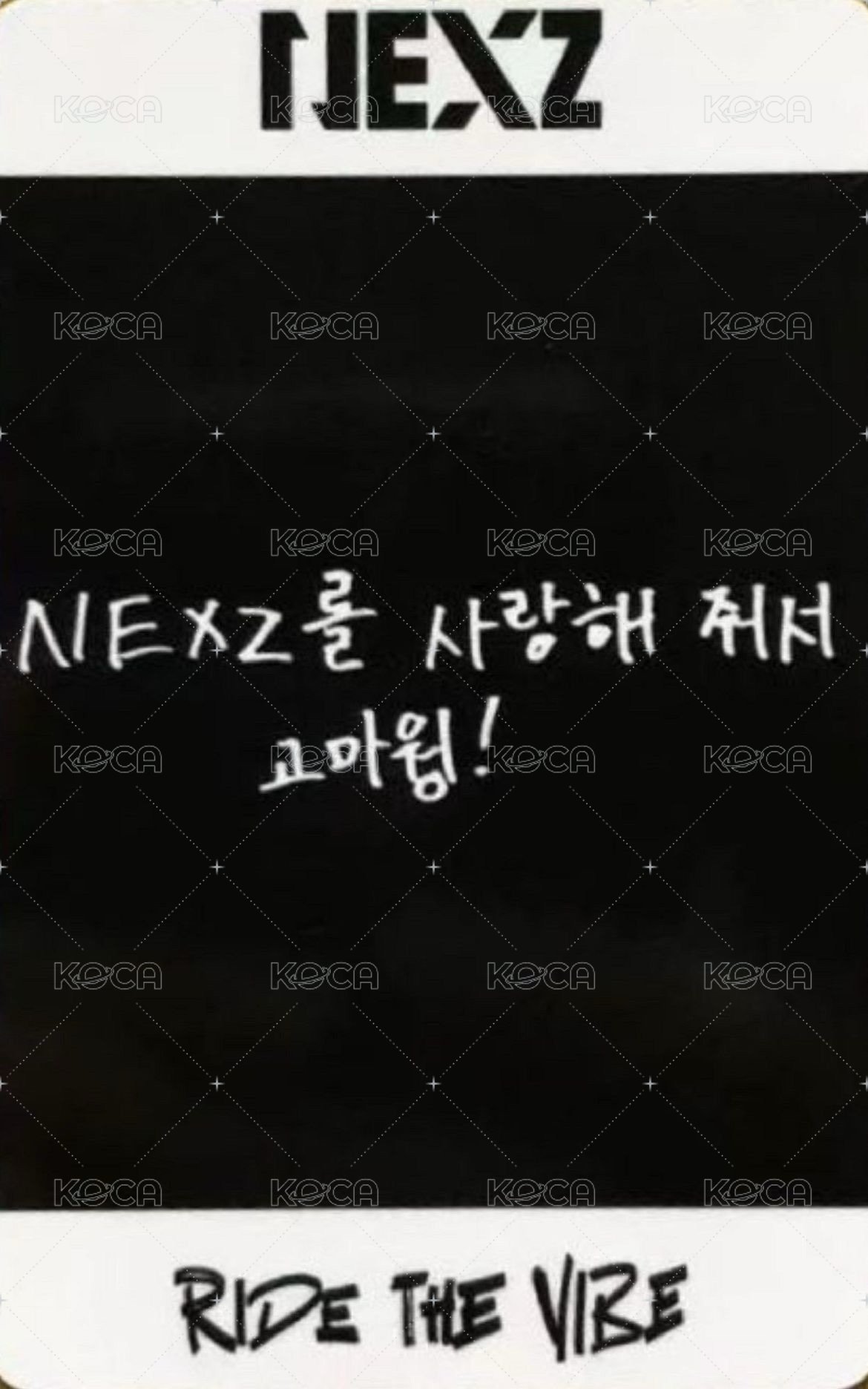 出道專 mcd 打歌卡  背面