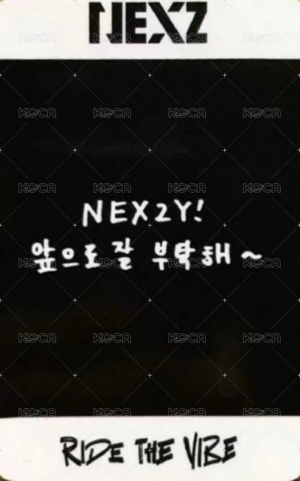 出道專 mcd 打歌卡  背面