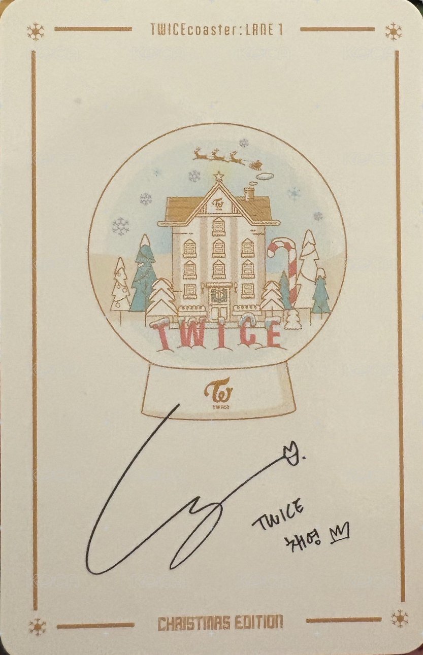 聖誕專 專輯卡 聖誕專 彩瑛 背面