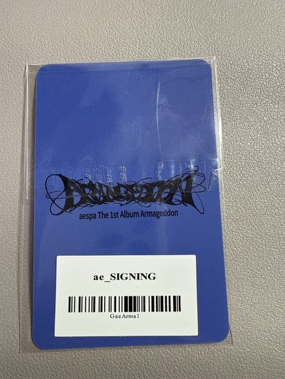 【現貨】全新未拆 正規一SM簽售卡 冬