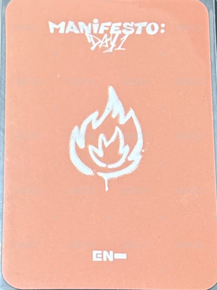 迷三 yzy 簽售卡  背面