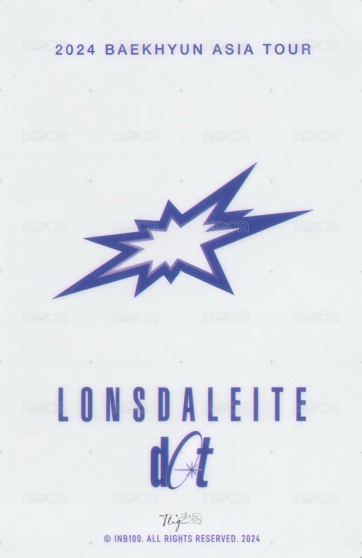 一巡安可 手鏈 周邊卡  背面