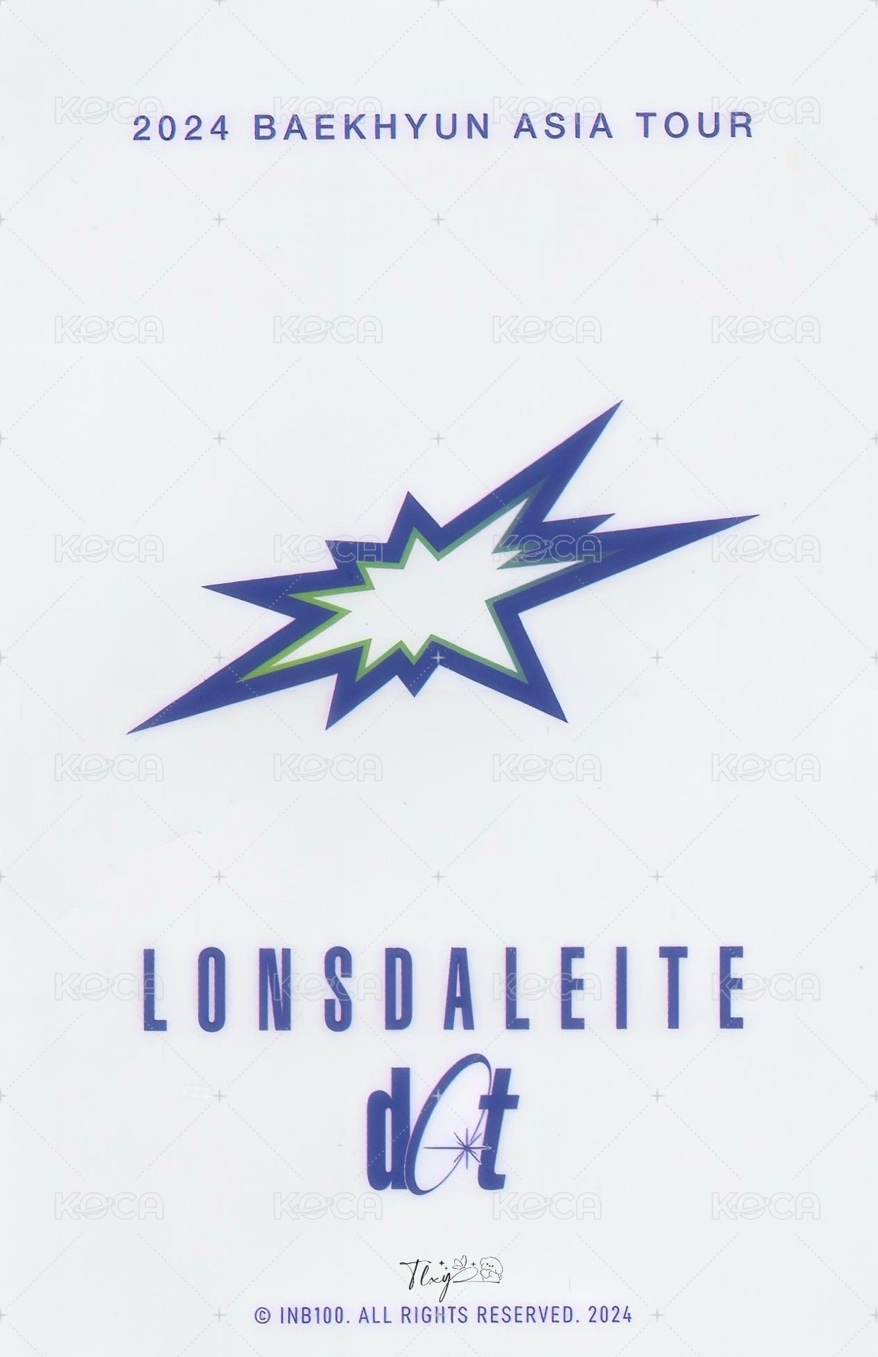 一巡安可 鏡子（手機支架） 周邊卡  背面