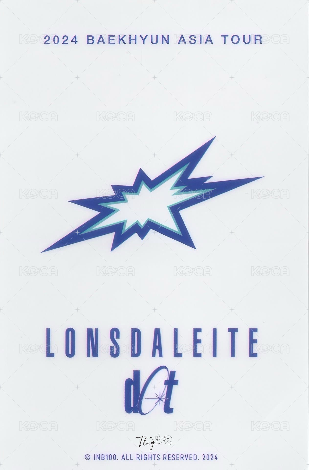 一巡安可 鑰匙圈 周邊卡  背面