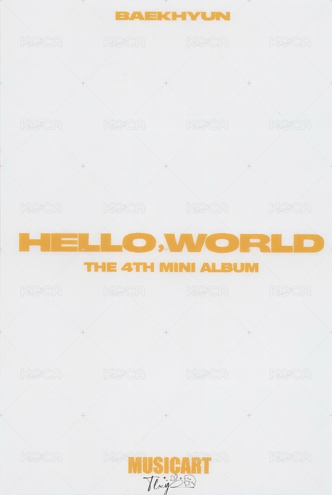 bolo4 ma 光州 簽售卡  背面