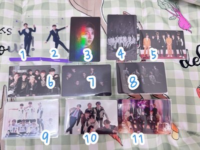 BTS 團卡、幸運箱卡、夜燈透卡