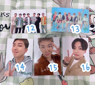 BTS 團卡、幸運箱卡、夜燈透卡