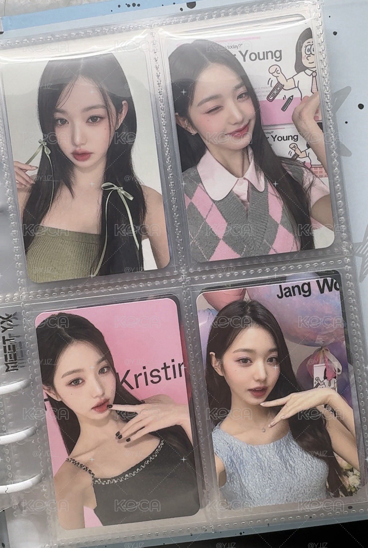 IVE 張員瑛Hapa Kristin代言卡一套