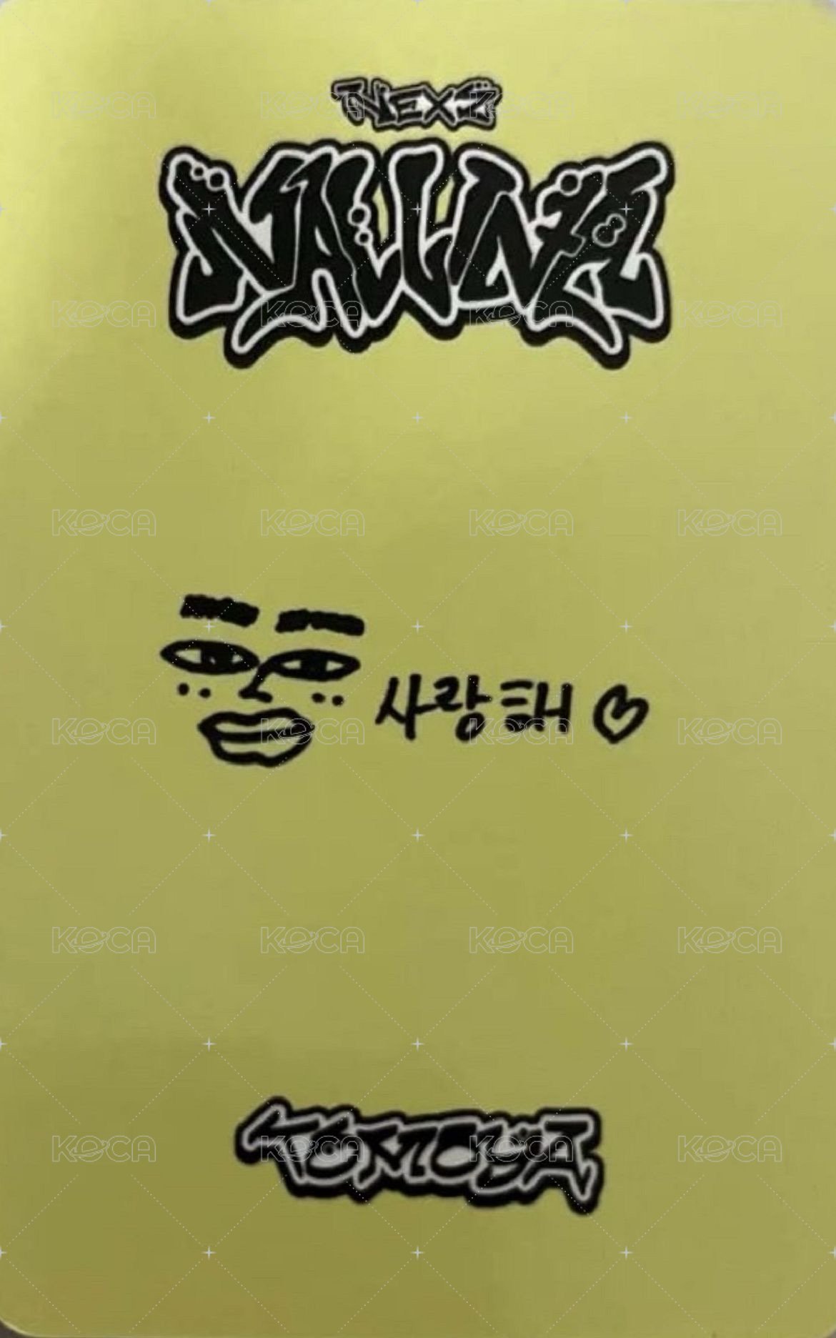 迷一 三周 打歌卡  背面