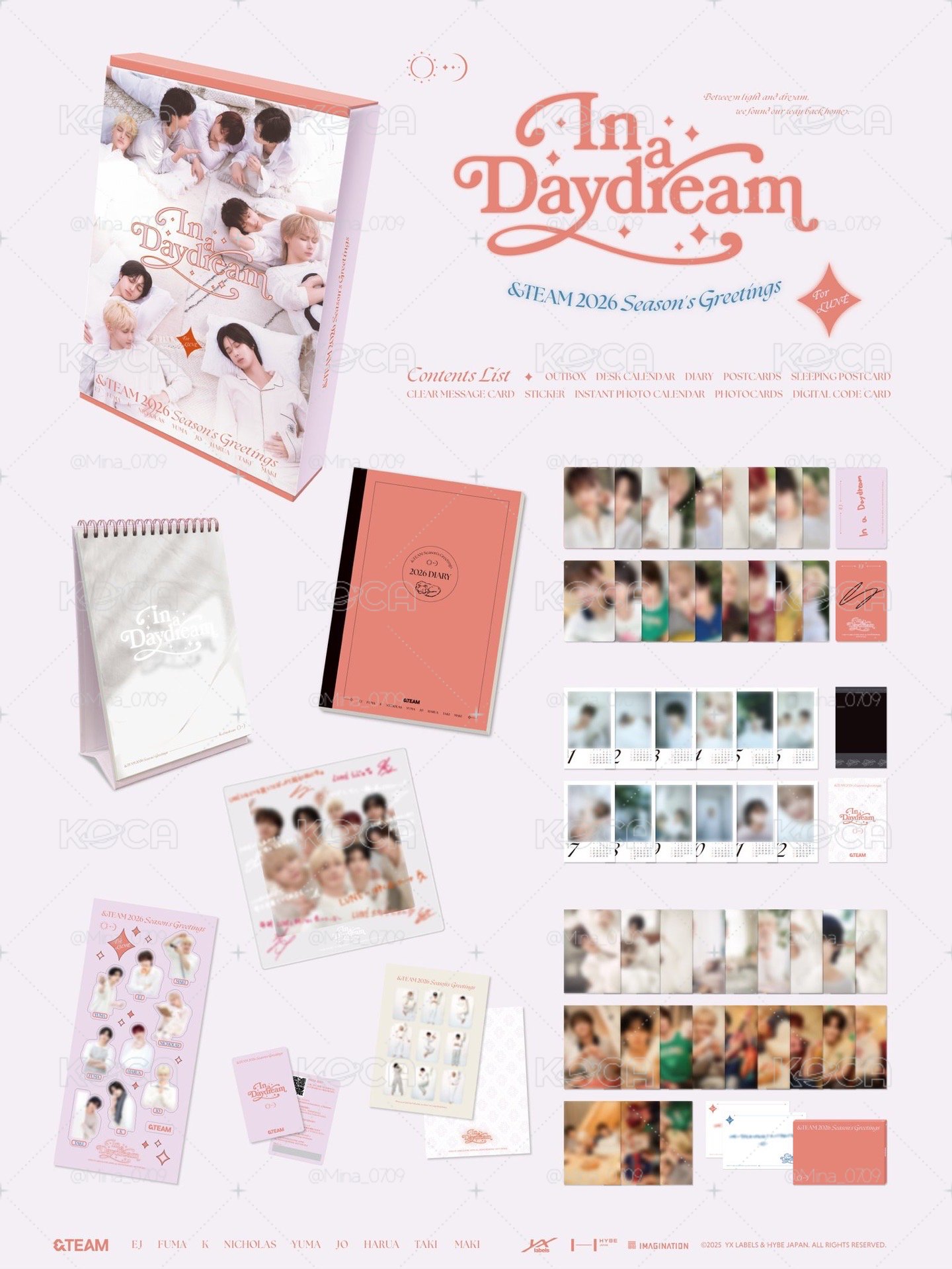 2026 SEASON'S GREETINGS 'In a Daydream’年曆