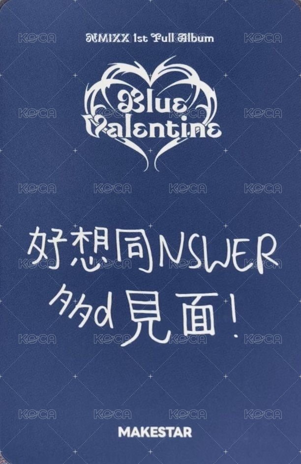 正規一 ms 線下22.0 港簽 簽售卡 港風少女 背面