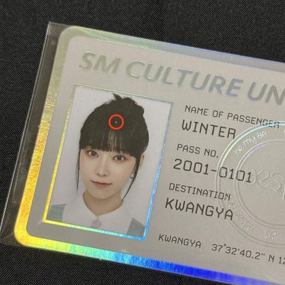 aespa WINTER SMCU護照組（無證件照）