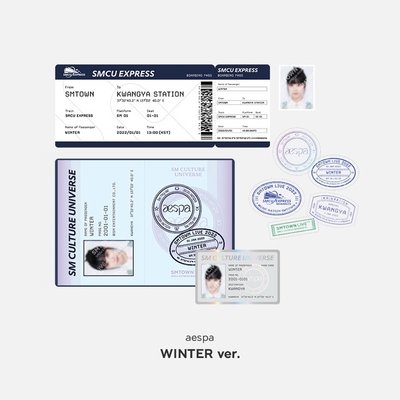 aespa WINTER SMCU護照組（無證件照）