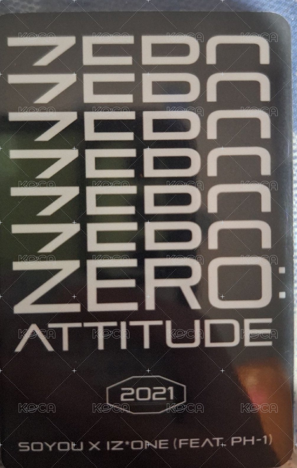 IZ*ONE X PEPSI 代言卡  背面