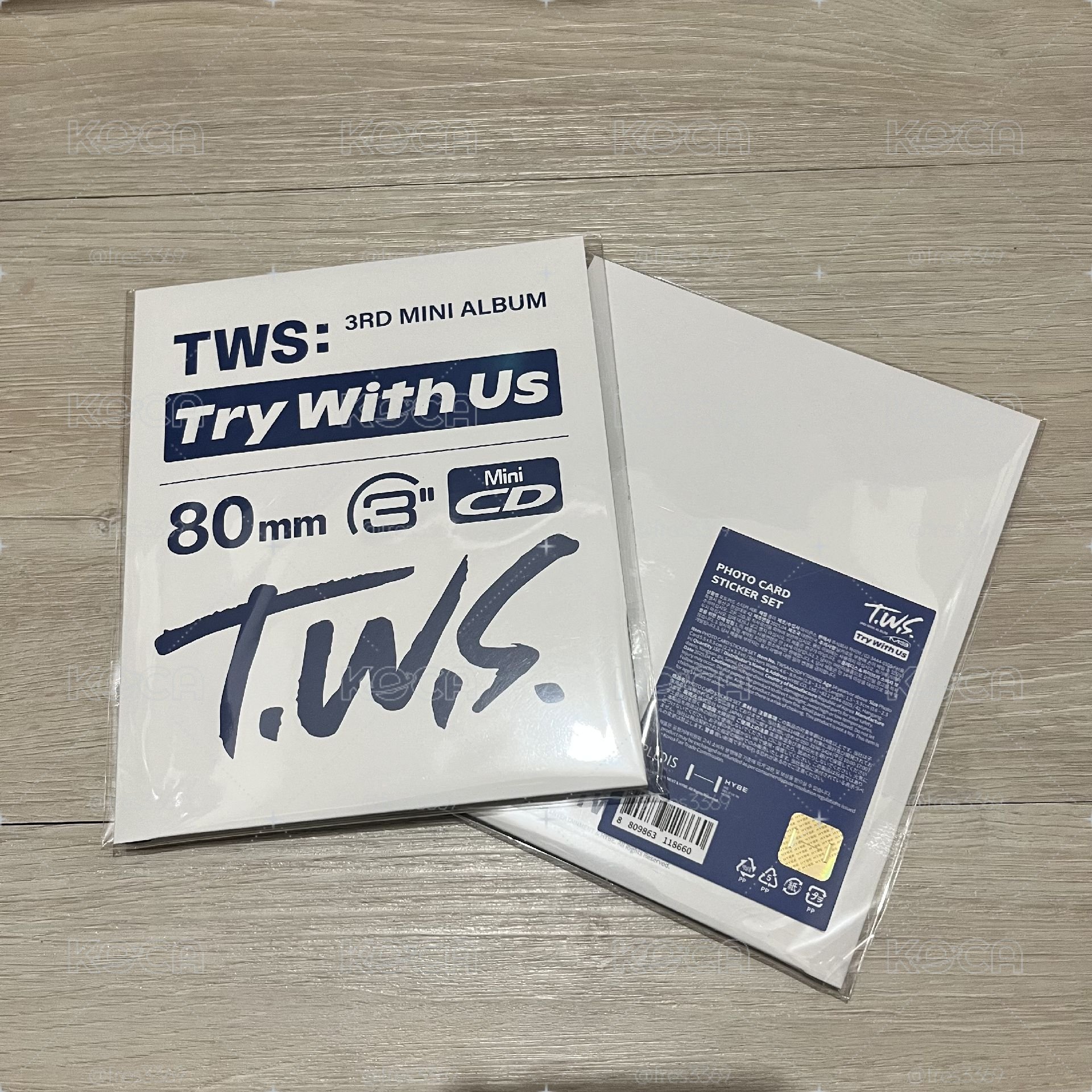 ［全新］TWS 迷你三輯 TRY WITH US 小卡 貼紙組 weverse