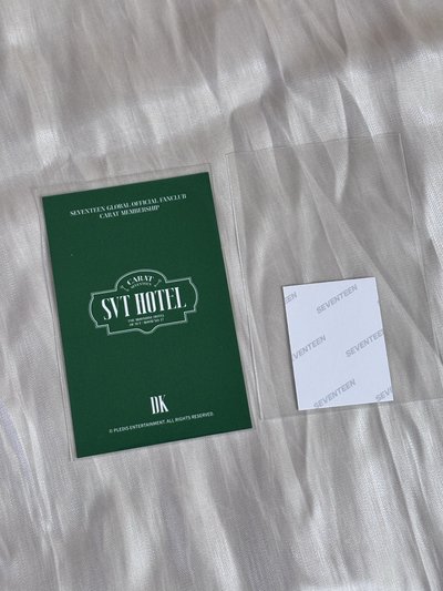 ［SEVENTEEN］DK 8期會員禮 會員禮卡+證件照