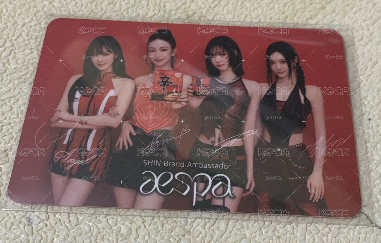 aespa 代言團卡