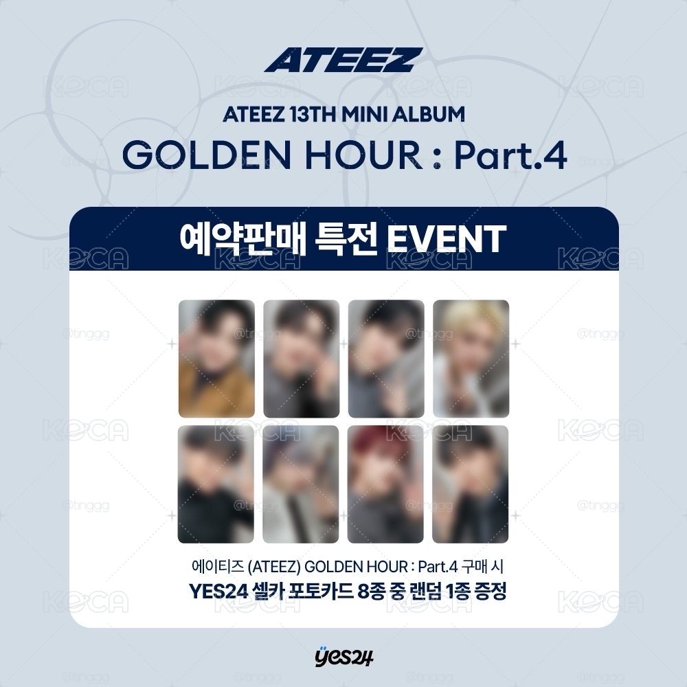 ATEEZ GoldenHourPt.4 yes24預售特典 琦尚鍾