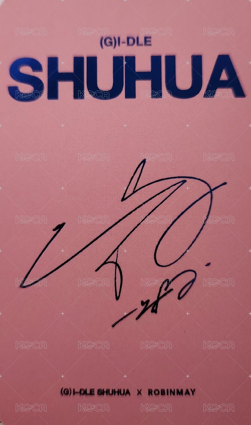 ROBINMAY 代言卡  背面