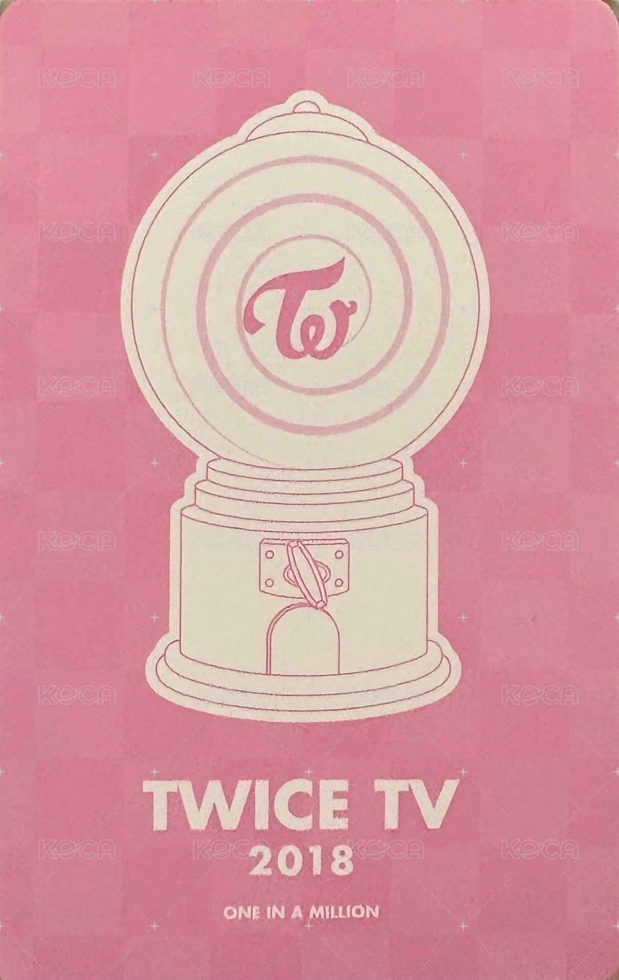 TWICE TV 2018 周邊卡  背面