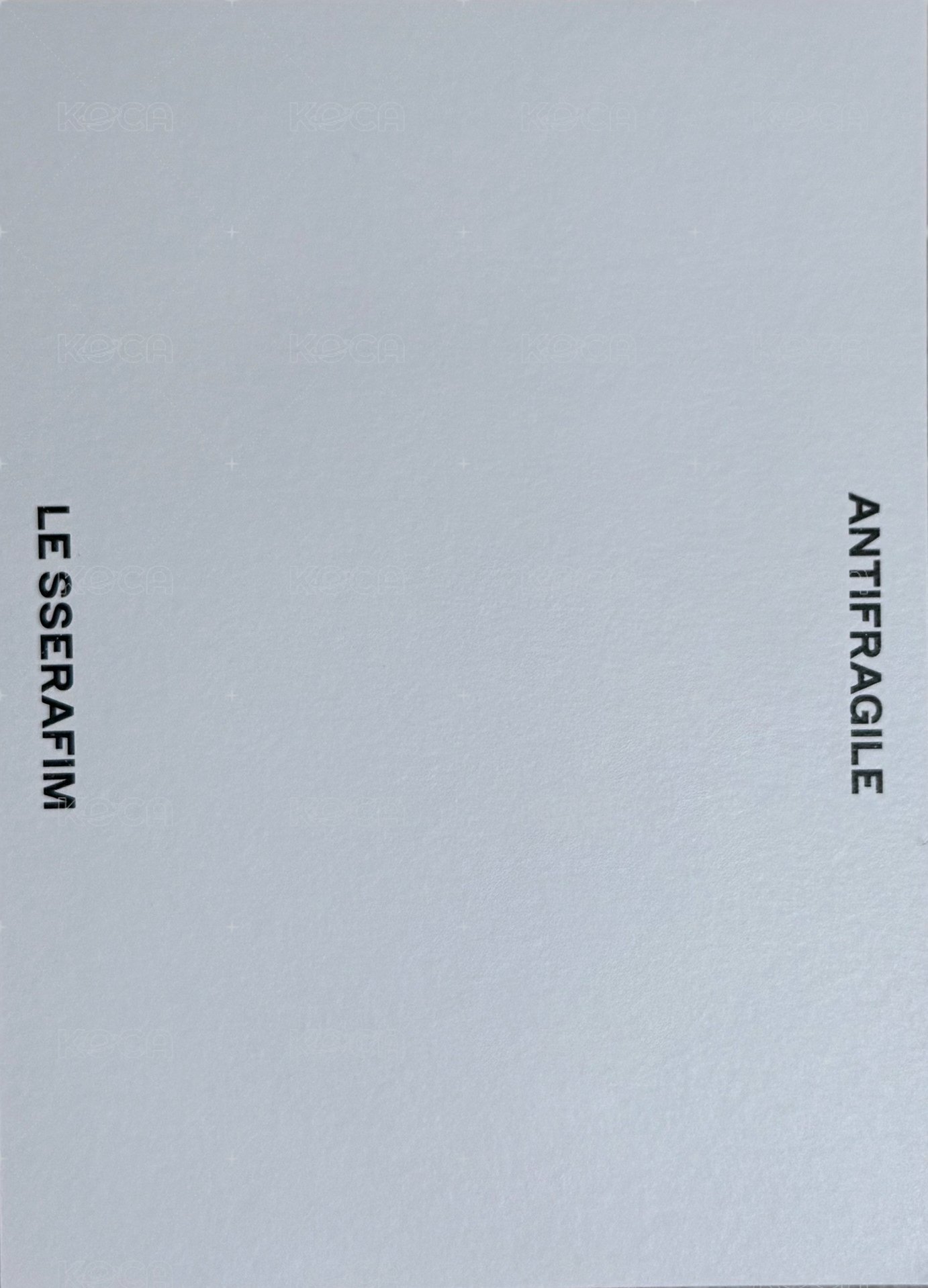 ANTIFRAGILE 單封 明信片  背面