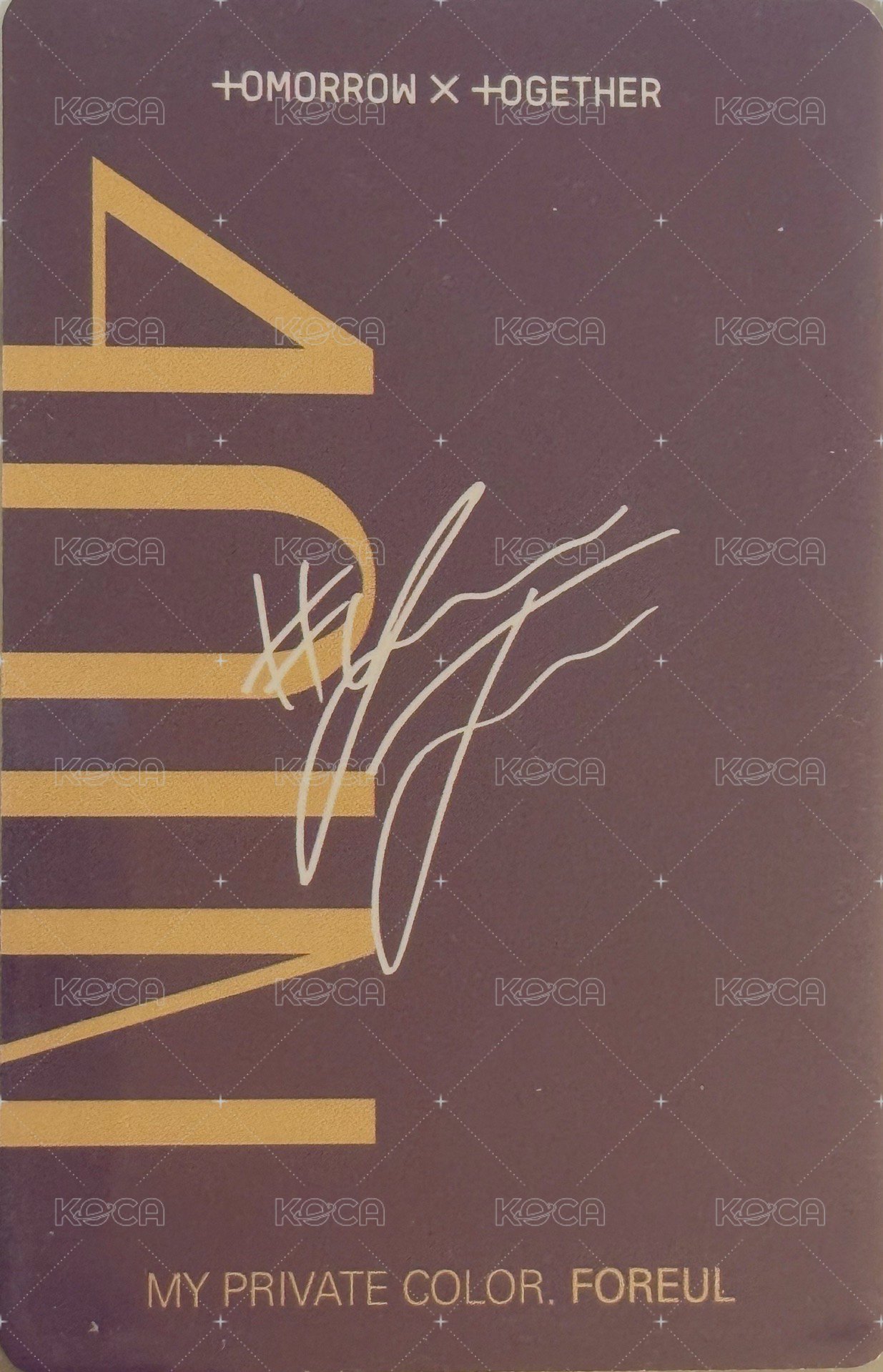 4OIN 代言卡  背面