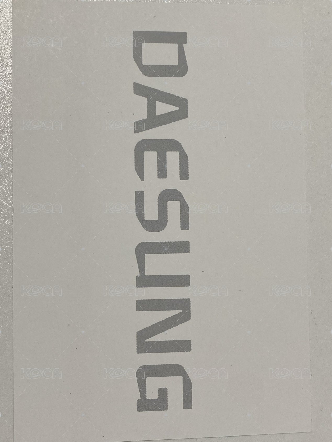 ALIVE yg 明信片  背面