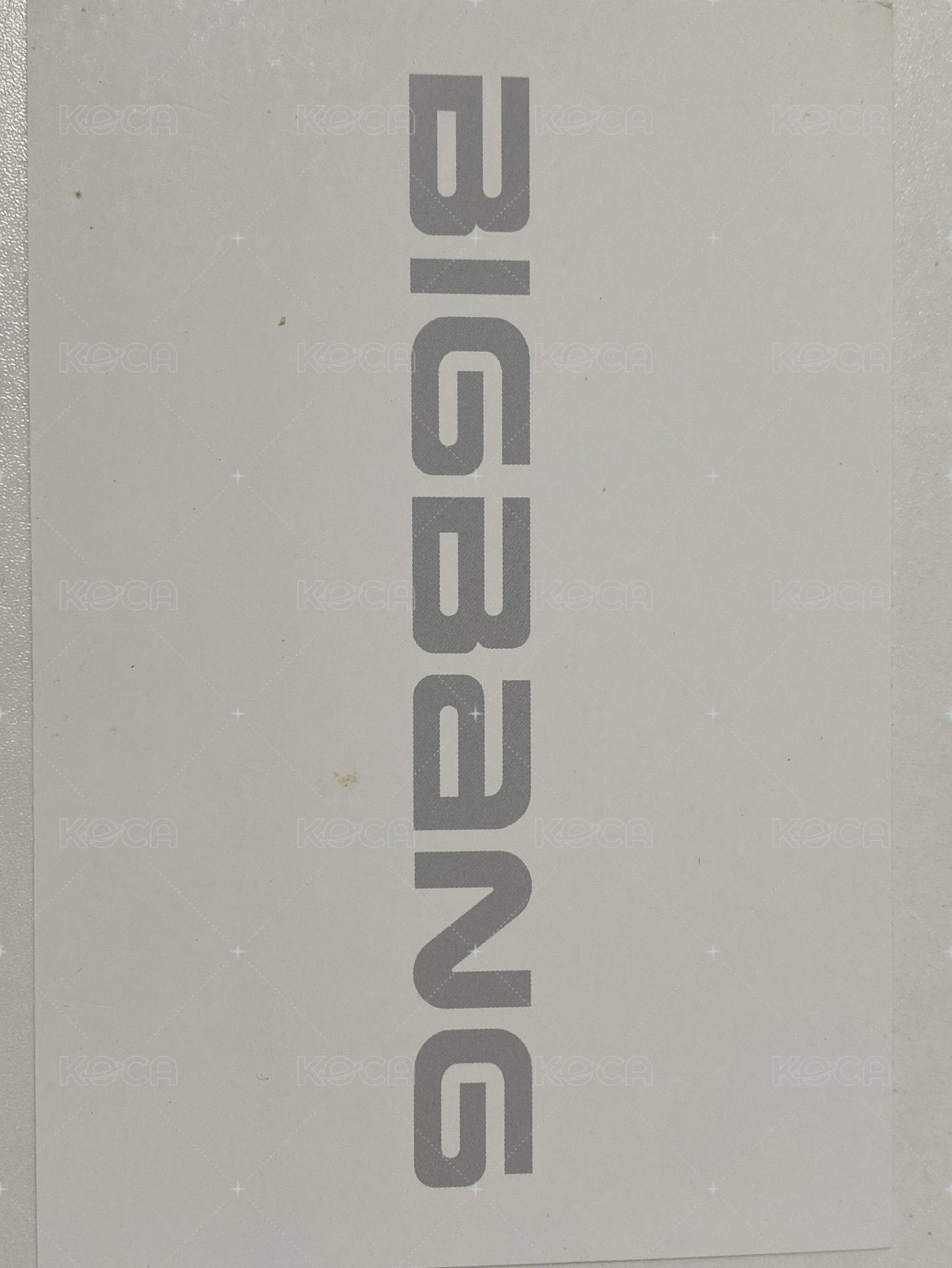 ALIVE yg 明信片  背面