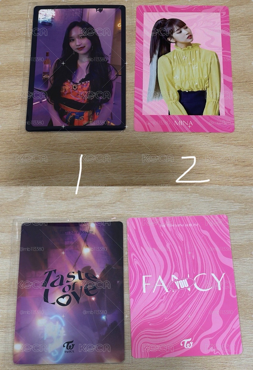 TWICE Mina小卡