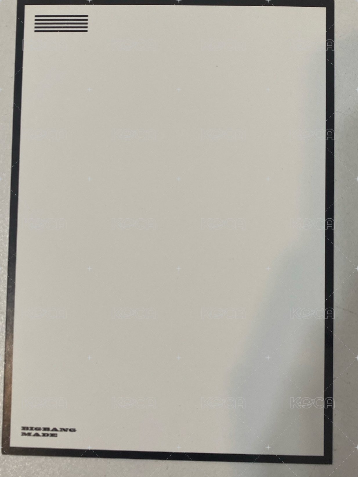 正規3 明信片  背面