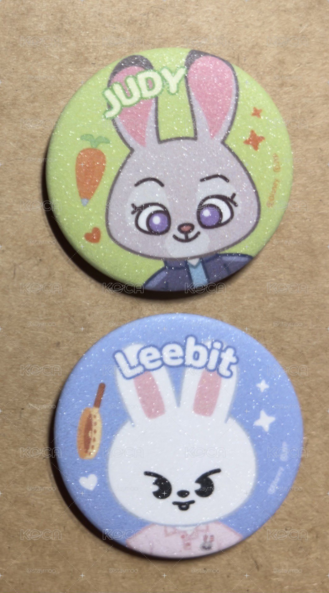zootopia2&skzoo聯名徽章 旻、朱蒂不拆