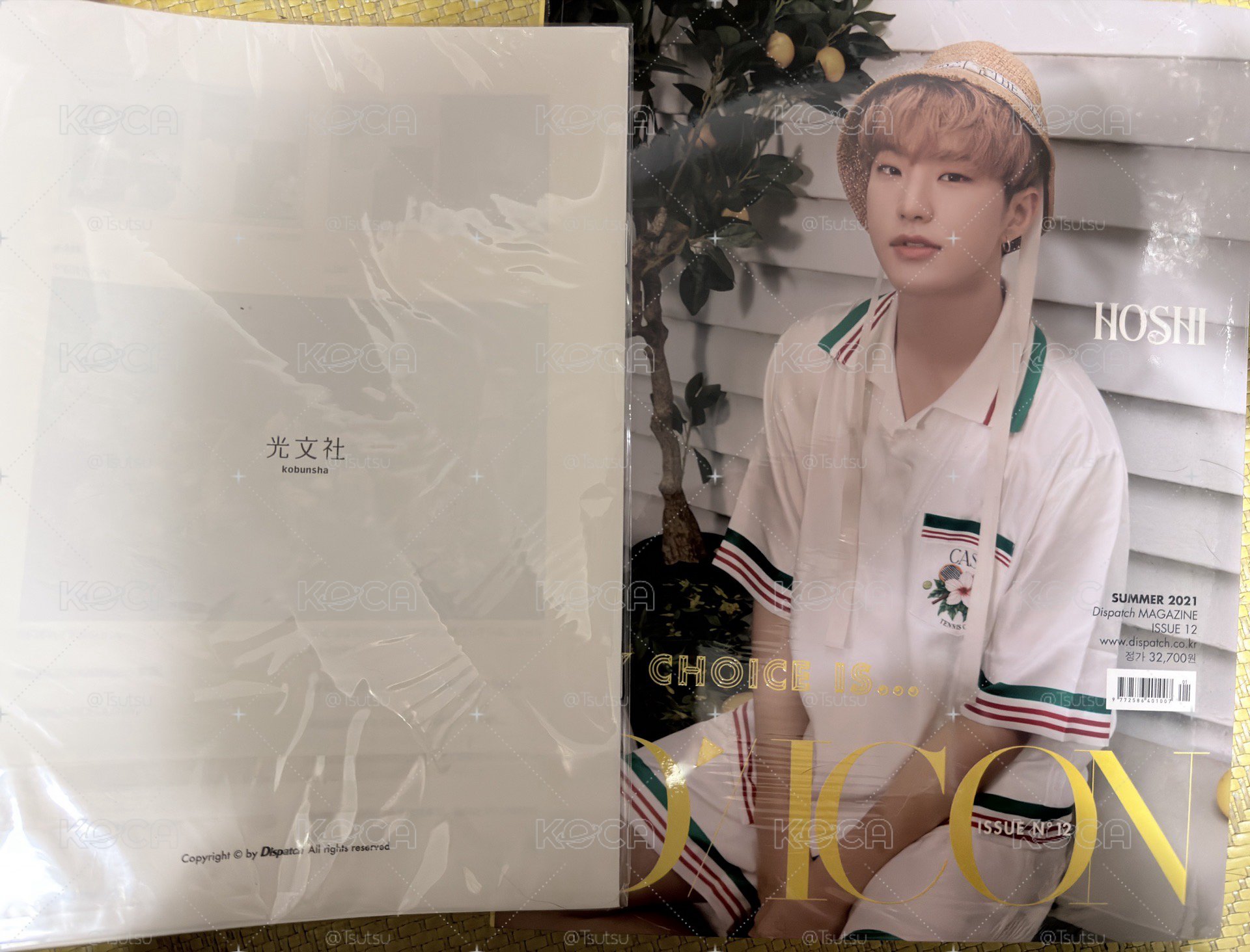 【全新未拆 含卡、絲巾】seventeen 21年 絕版 DICON hoshi 權順榮 雜誌 抱熊 D社 小卡