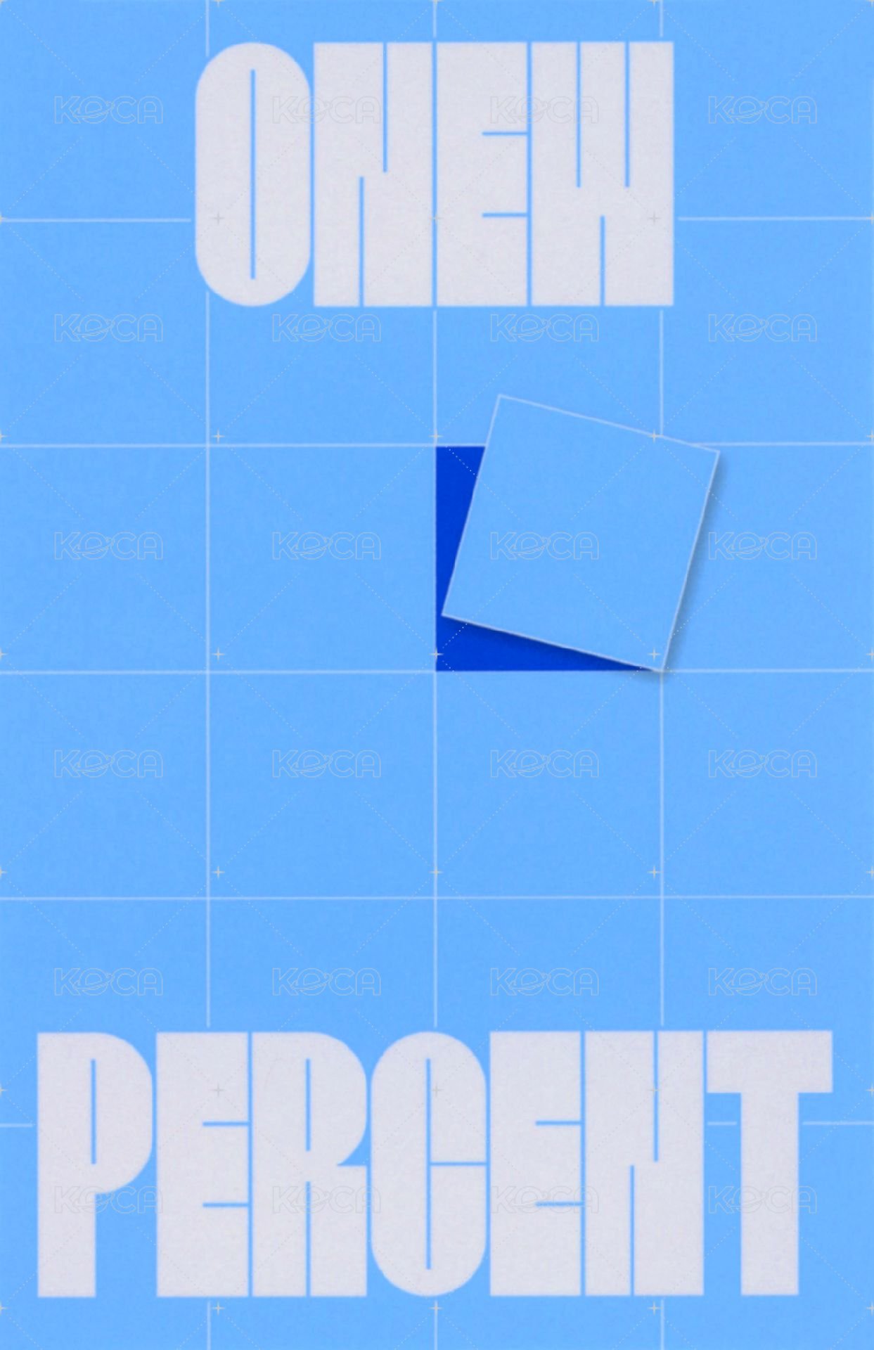 Onew Percent 專輯卡  背面