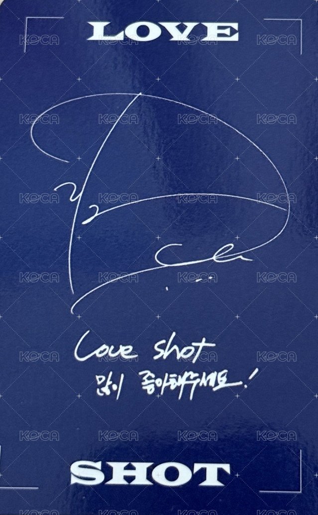 LOVE SHOT 專輯卡  背面