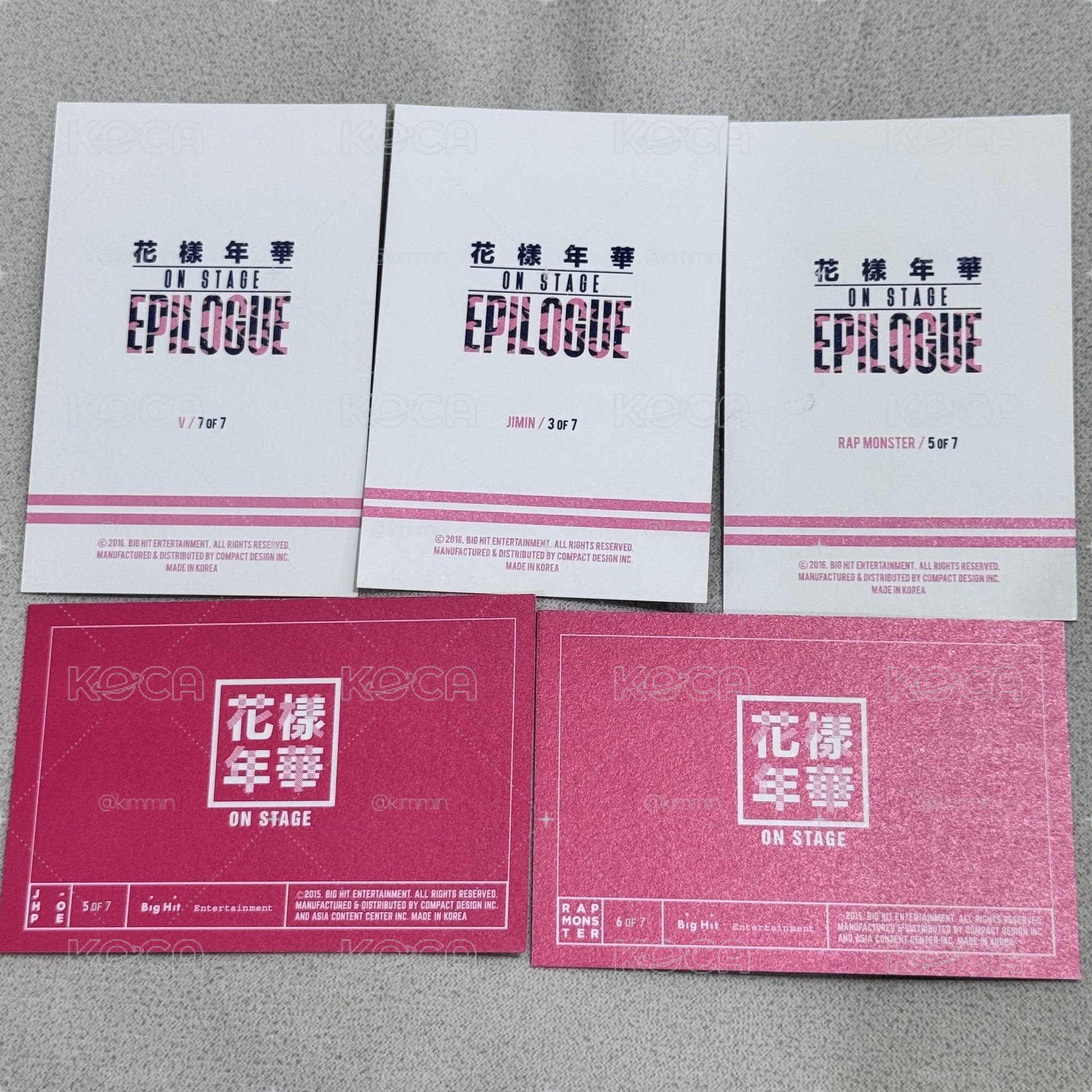 BTS 花樣年華ON STAGE EPILOGUE 隨機卡
