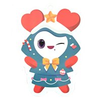 doughnut JYP JAPAN 特典卡 Doughnut Chaengvely 聖誕吊飾