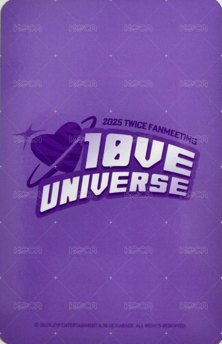 十週年FM 周邊卡 手鍊卡 背面