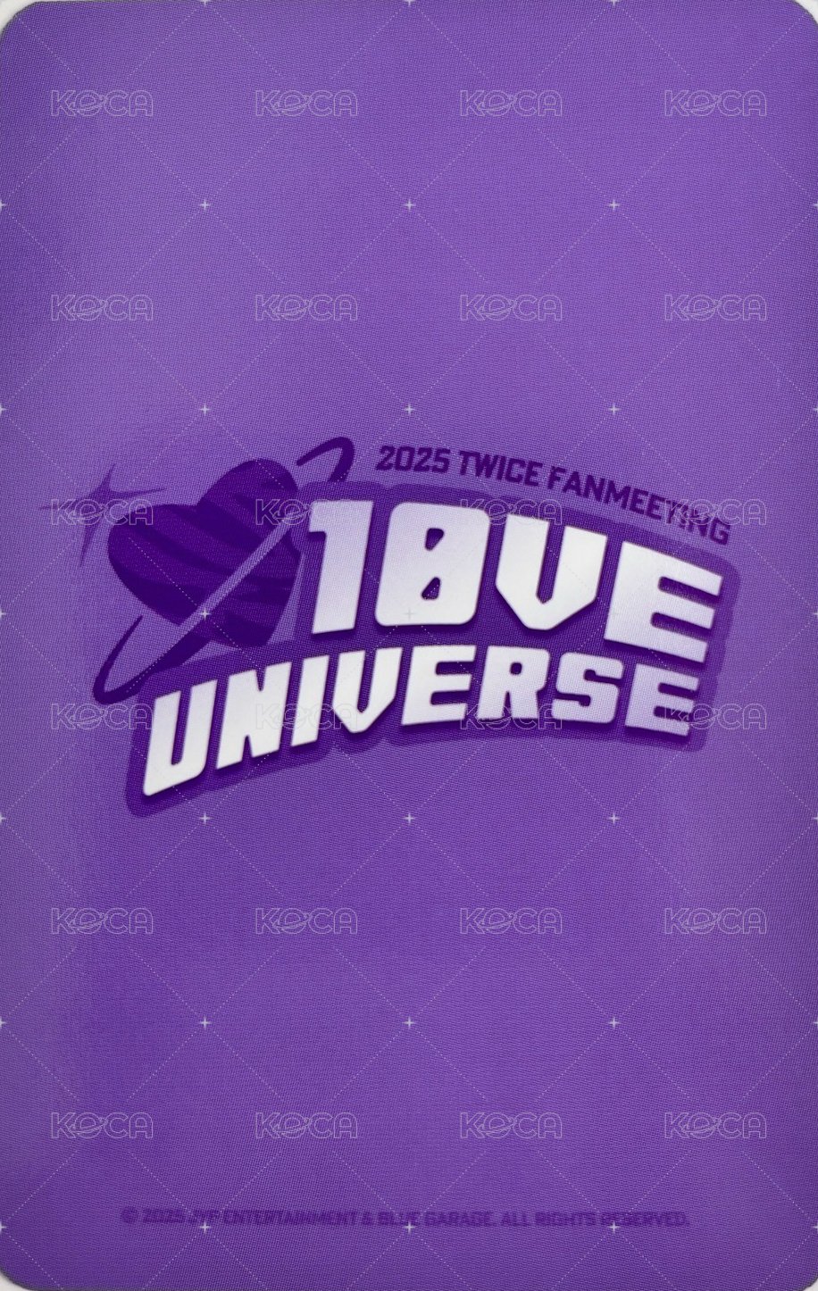 十週年FM 周邊卡 手鍊卡 背面