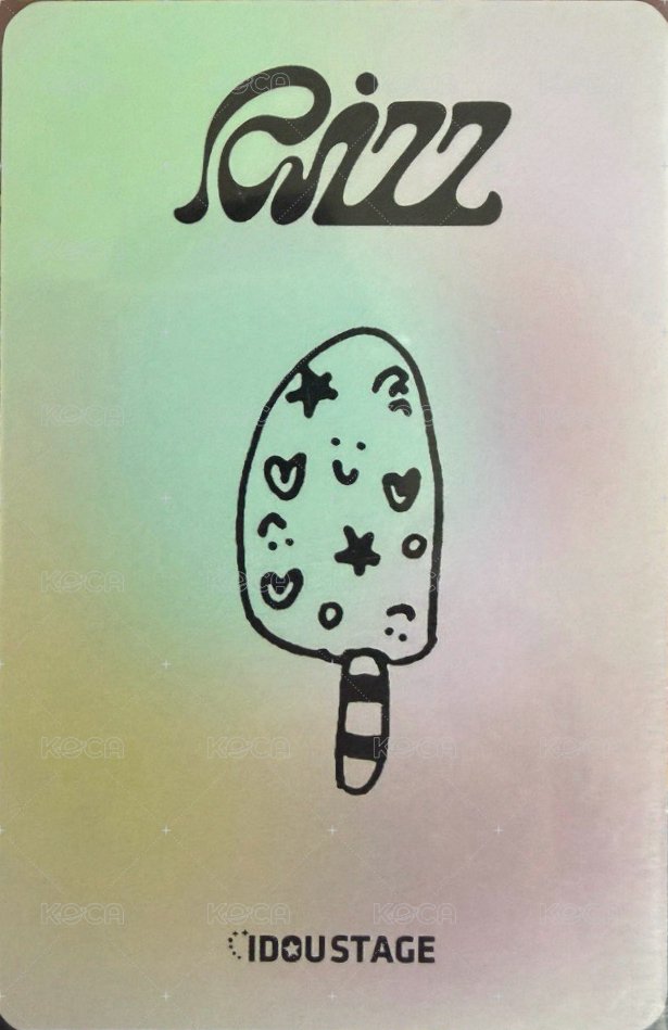 RIZZ 愛豆驛站 6.0 簽售卡 冰淇淋 背面