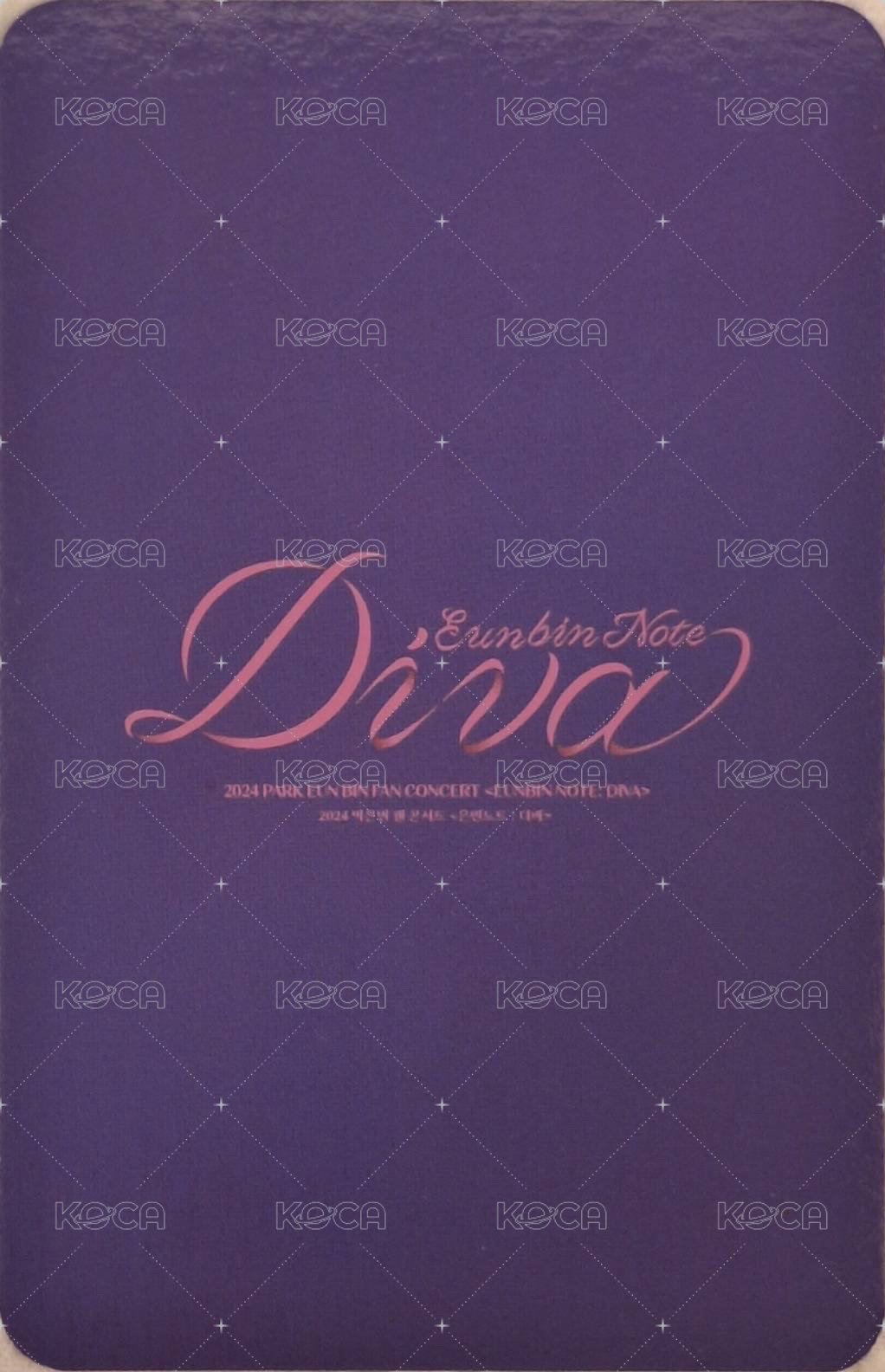 DIVA 電影 入場卡 / 場限卡  背面