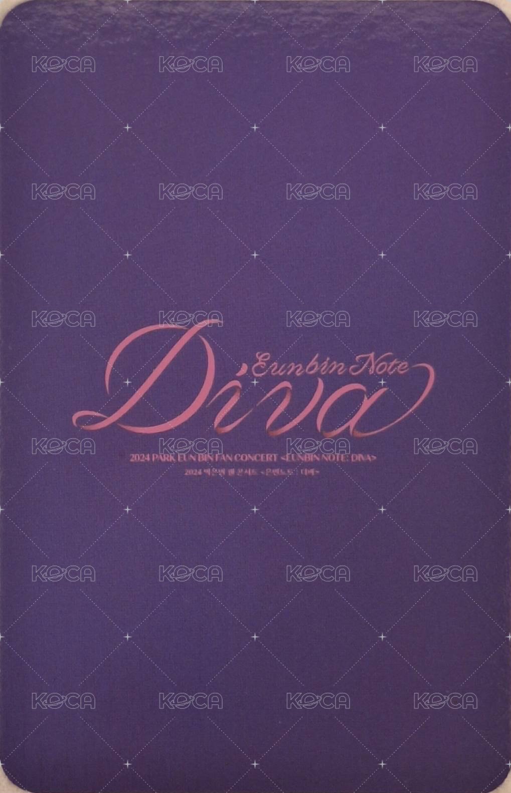 DIVA 電影 入場卡 / 場限卡  背面