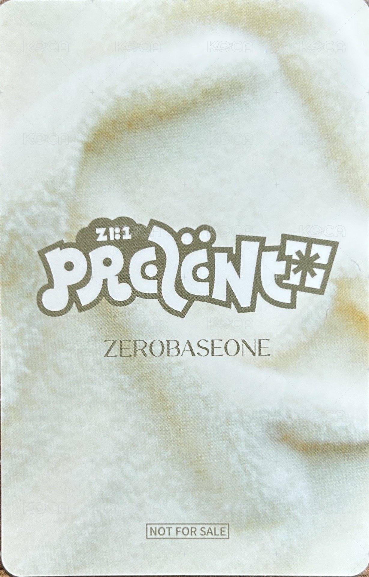 PRESENT  入場卡 / 場限卡 圍巾卡 背面