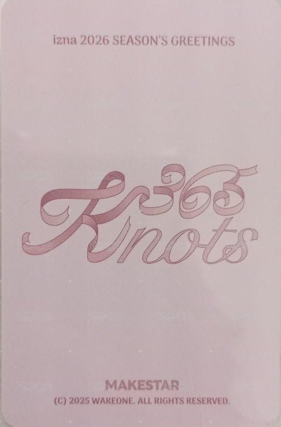 26’年曆 ms 特典卡  背面