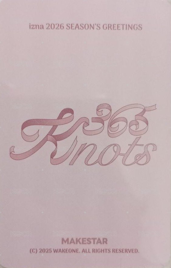 26’年曆 ms 特典卡  背面