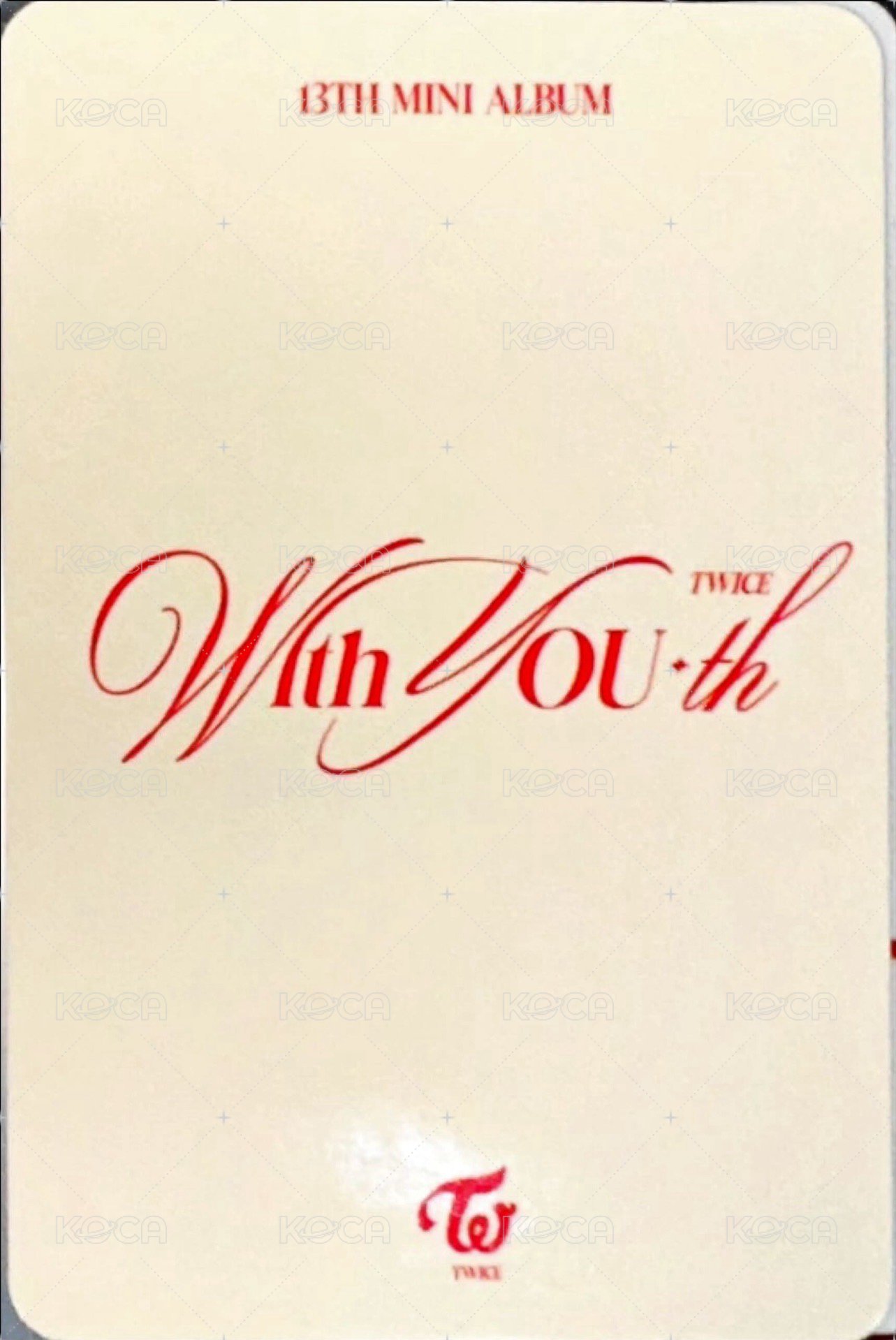 迷13 專輯卡 電子專 背面