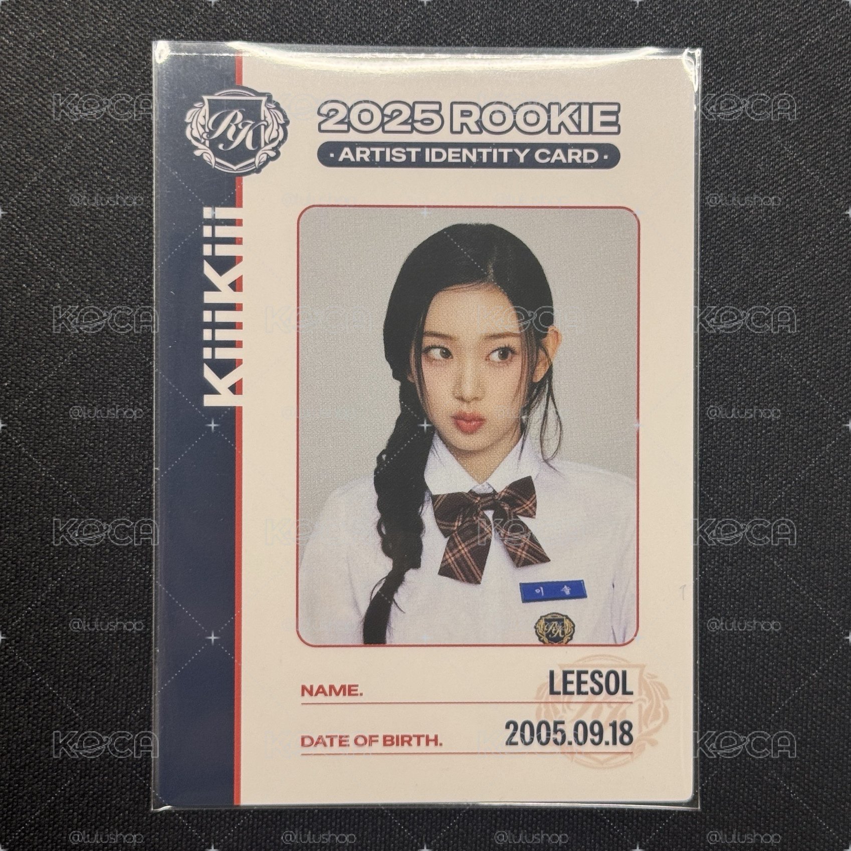 KiiiKiii 2025 Kpop rookie ID卡