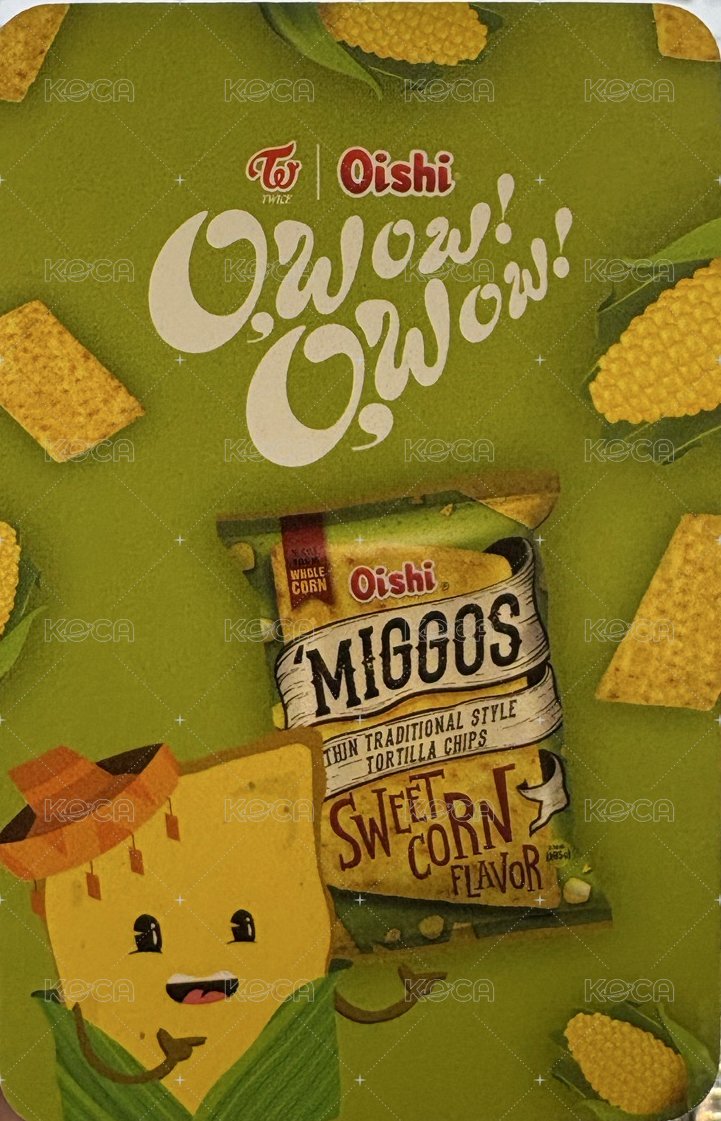 Oishi 代言卡 多賢一代餅乾卡 背面