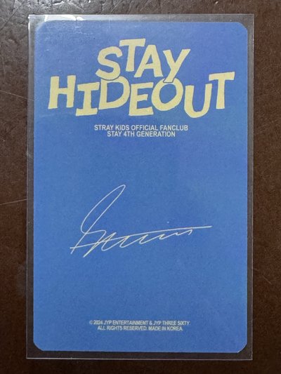 4期會員禮卡 玟（簽名卡背）