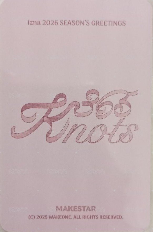 26’年曆 ms 特典卡  背面